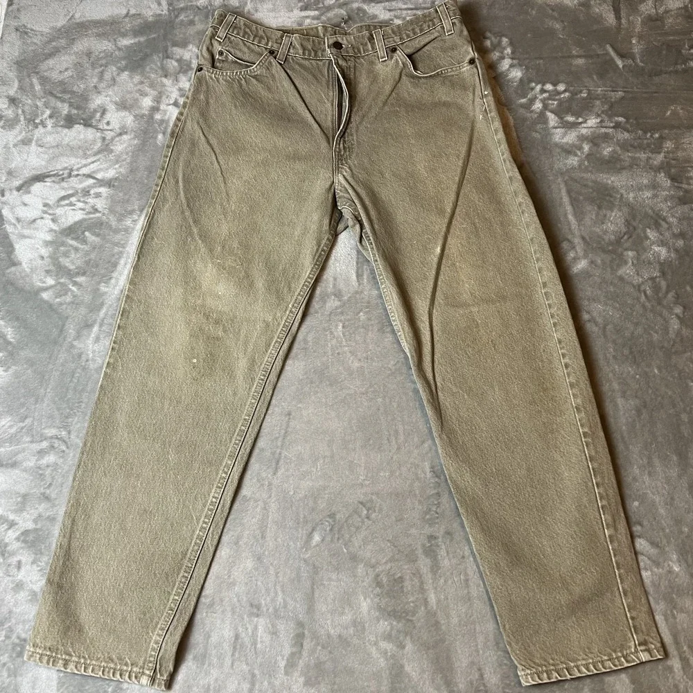 Vintage Levi's 550 Jeans Men 36x30 Orange Tab Gray Relaxed Fit Tapered Leg 90s